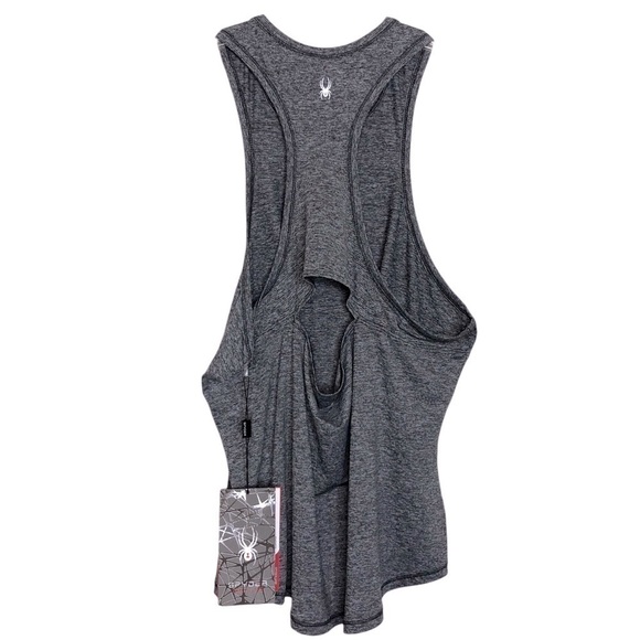 NWT SPYDER ACTIVE Style# SP314 Gray Moisture Wicking Racerback Tank Top Size XL - Picture 2 of 7
